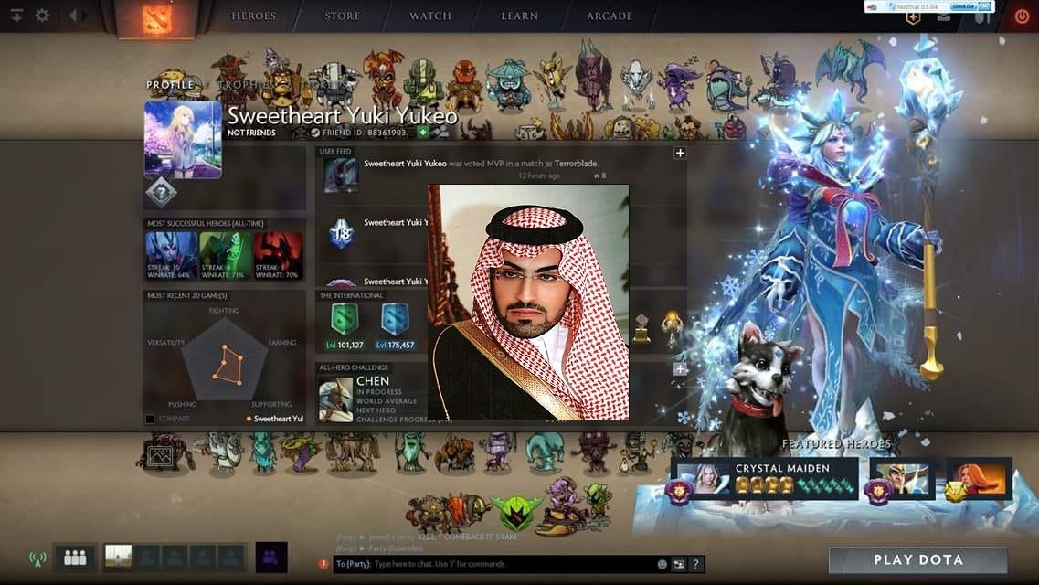 AIWithWords - Saudi Prince Spends Big On Dota 2 Battle Pass