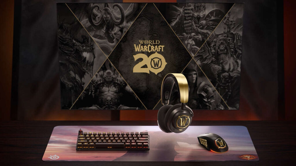 GenjiTalkGames - SteelSeries x World of Warcraft Collection Unveiled. Get WoW-themed Aerox 9 wireless mouse, Arctis Nova 7 wireless headset & more. Limited edition accessories available now #WorldOfWarcraft #SteelSeries #GamingAccessories