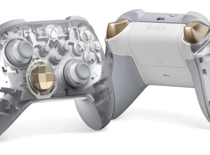 GenjiTalkGames - Microsoft's new Xbox Ghost Cipher controller features a retro transparent design, with a clear case and metallic parts, available October 8 for $70. #XboxGhostCipher #XboxController #GamingAccessories