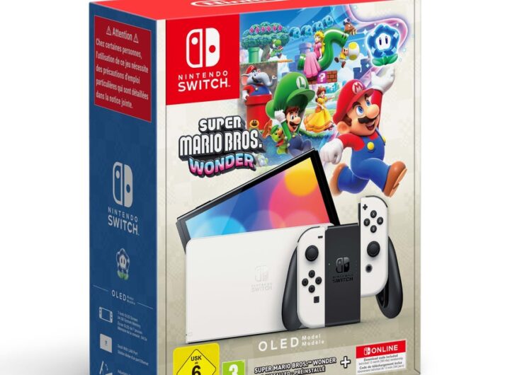 GenjiTalkGames - Nintendo announces new Switch OLED bundle in Europe with white OLED console, Super Mario Wonder and 12 months Switch Online membership, saving you £67. Available now for £310. Switch 2 coming 2025. #NintendoSwitch #GamingDeals #SwitchOLED