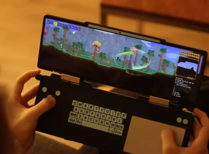 GenjiTalkGames - Broken laptop becomes insane ultrawide handheld gaming PC! One YouTuber's 3-month project is surprisingly playable. #HandheldGaming #DIYPC #RetroGaming