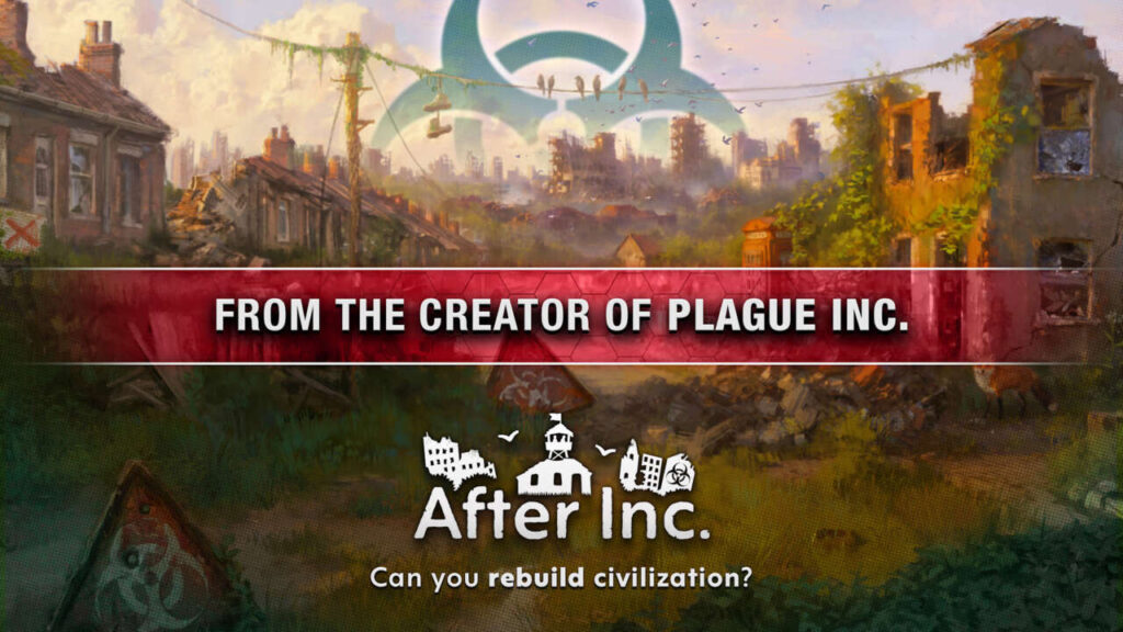 GenjiTalkGames - Plague Inc. sequel, After Inc., is a sunny post-apocalyptic rebuild strategy game! Build settlements, fight zombies & research tech in this optimistic new title. Available now on iOS & Android! #AfterInc #PlagueInc #PostApocalyptic