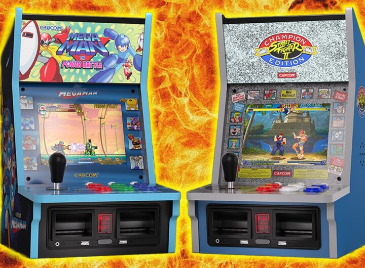 GenjiTalkGames - Evercade Alpha: A gorgeous miniature arcade cabinet with authentic controls & licensed Capcom classics (Street Fighter II or Mega Man). Sharp screen, great sound! #EvercadeAlpha #RetroGaming #ArcadeCabinet