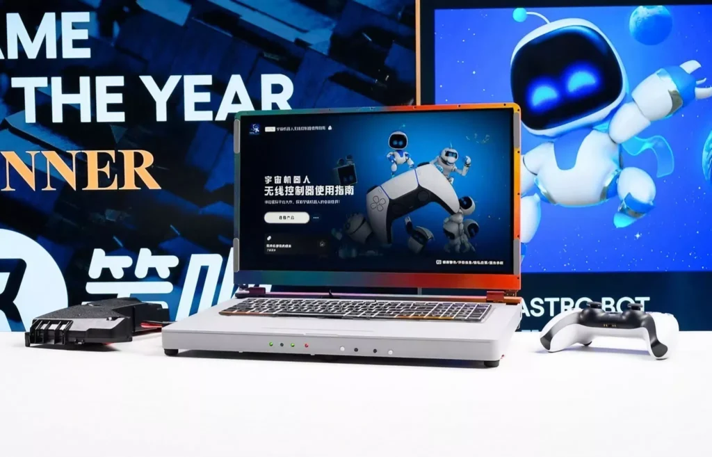 GenjiTalkGames - Chinese modders built a 9.5lb PS5 laptop! 17.3" 4K screen, but 60Hz & no battery. $2750 price tag makes it a niche enthusiast project. #PS5Laptop #Gaming