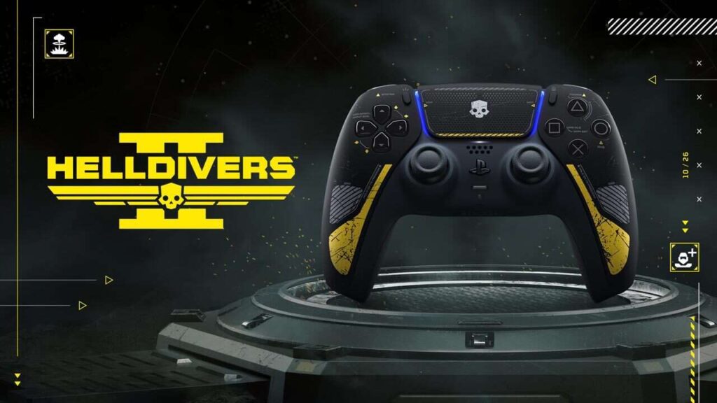 GenjiTalkGames - Helldivers 2 limited edition DualSense controller preorder starts Dec 20! Get yours at PlayStation Direct for $85. Game also on sale now! #Helldivers2 #DualSense #PS5