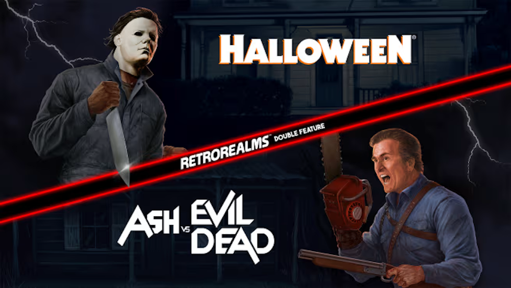 GenjiTalkGames - RetroRealms Arcade Double Feature is on sale! Get Halloween & Ash vs Evil Dead retro-style action platformers for $30 (Standard) or $70 (Special Edition). Amazon has the best deals! #RetroGaming #HorrorGames #Halloween