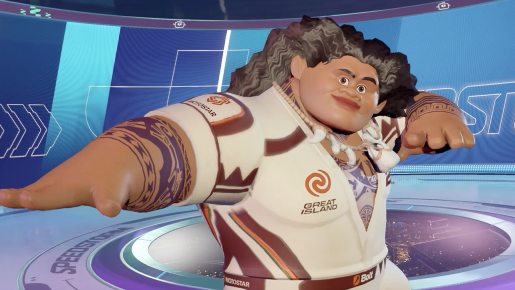 GenjiTalkGames - Maui crashes into Disney Speedstorm! The demigod joins as a playable racer, boasting unique skills & a tricked-out ride. Moana's arrival teased! #DisneySpeedstorm #Maui #Moana