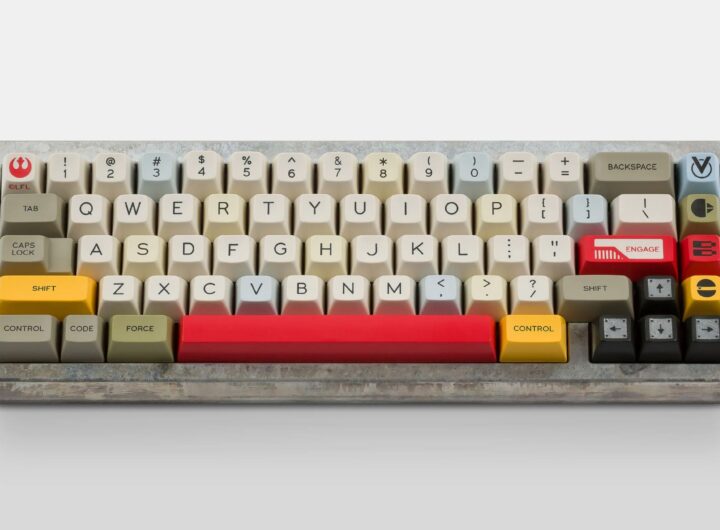 GenjiTalkGames - Battle-worn SA X-Wing keycaps! This Star Wars set captures the Rebel spirit perfectly. #StarWars #MechanicalKeyboards #KeycapSet