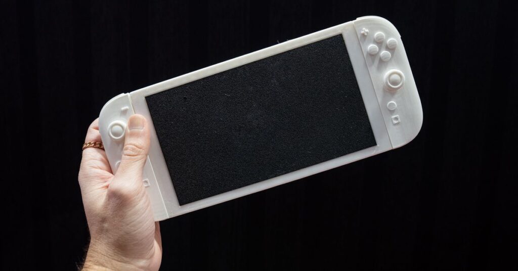 GenjiTalkGames - Genki's CES Switch 2 mockup reveals a wider console with magnetic Joy-Cons & potential mouse functionality! Larger, but still smaller than Steam Deck. #NintendoSwitch2 #CES2024 #SwitchSuccessor