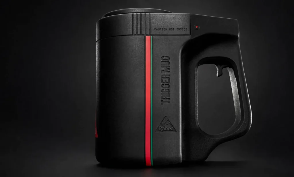 GenjiTalkGames - Gamers, meet the Rabea Trigger Mug: a self-heating, motion-controlled mug for seamless mobile gaming! Sip tea & frag opponents simultaneously. Super limited edition. #GamingGadgets #TeaTime #MobileGaming