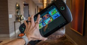 GenjiTalkGames - Acer's Nitro Blaze 11 handheld is HUGE, but surprisingly light. A hands-on comparison with the Steam Deck reveals a bigger screen but less premium feel. Launch Q2 2025. #PCGaming #HandheldGaming #AcerNitro