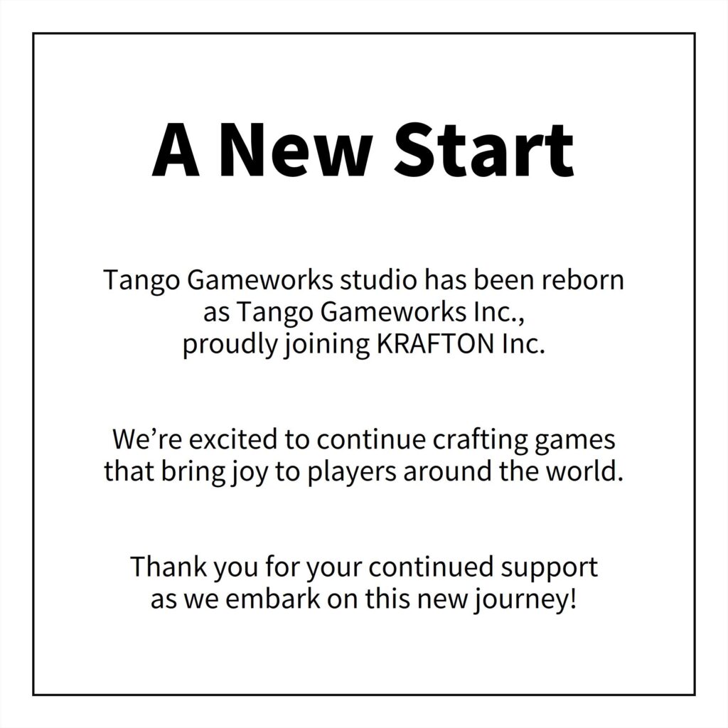 GenjiTalkGames - Tango Gameworks, formerly a Microsoft studio, is reborn under Krafton! Hoping for a Hi-Fi Rush sequel! #TangoGameworks #HiFiRush #GamingNews