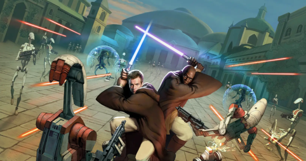 GenjiTalkGames - Remastered Jedi Power Battles is a nostalgic trip! Fun combat, frustrating platforming, & surprisingly gorgeous visuals. A good/bad game that's aged uniquely well. #JediPowerBattles #StarWars #Remaster